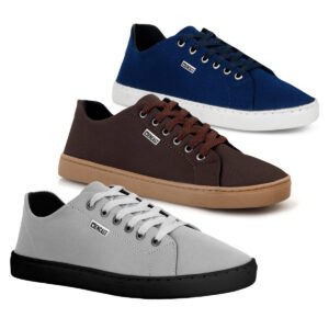 KIT 3 Pares de Tênis Masculino Casual